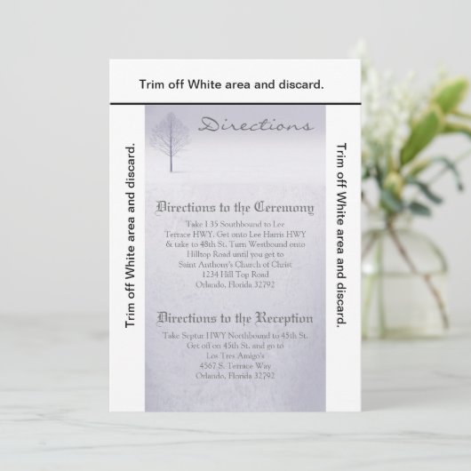 3.5x6 Routebeschrijving Kaart Winter Wonderland Tr (Staand voorkant)