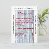 3.5x6 Routebeschrijving Kaart Wit Wassen Hout Schu (Staand voorkant)