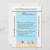 3.5x6 Routebeschrijving Kaart Zeeschelpen Strand Z (Voorkant)