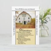 3.5x6 Routebeschrijving Kaart Zonsondergang Schuur (Staand voorkant)