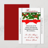 3.5x7 Kaart voor opvang Baughs van Holly Berry Chr (Voorkant / Achterkant)