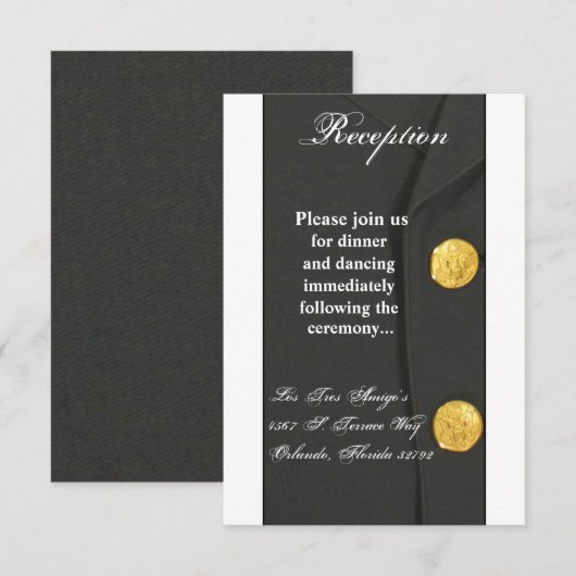 3.5x7 ONTVANGENDE Kaart MET DRUKGROENEN UNIFORM (Voorkant / Achterkant)