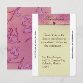 3.5x7 Ontvangstkaart Amethyst Edelsteen Geëmbossee Kaart (Voorkant / Achterkant)