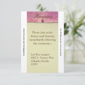 3.5x7 Ontvangstkaart Amethyst Edelsteen Geëmbossee Kaart (Staand voorkant)