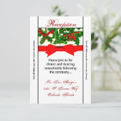 3.5x7 Ontvangstkaart Baughs of Holly Berry Kerstmi Kaart (Staand voorkant)