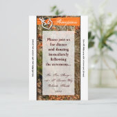 3.5x7 Ontvangstkaart Herten Koppel Ree Gewei Camo Kaart (Staand voorkant)