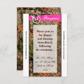 3.5x7 Ontvangstkaart Hertenstel Hinde Hert Camo Informatiekaartje (Voorkant / Achterkant)