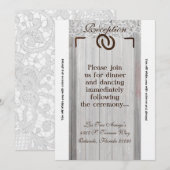 3.5x7 Ontvangstkaart Hoefijzers Hout Kaart (Voorkant / Achterkant)