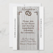 3.5x7 Ontvangstkaart Hoefijzers Hout Kaart (Voorkant)