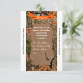 3.5x7 Ontvangstkaart Jagen Hertenbok Hoofd Camo Kaart (Staand voorkant)