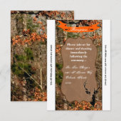 3.5x7 Ontvangstkaart Jagen Hertenbok Hoofd Camo Kaart (Voorkant / Achterkant)