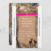 3.5x7 Ontvangstkaart Jagers Camo Camouflage Hert Kaart (Voorkant / Achterkant)