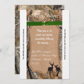 3.5x7 Ontvangstkaart Jagers Camo Camouflage Hert Kaart (Voorkant / Achterkant)