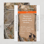 3.5x7 Ontvangstkaart Jagers Camo Camouflage Herten Kaart (Voorkant / Achterkant)