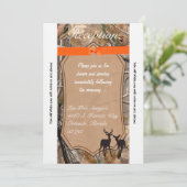 3.5x7 Ontvangstkaart Jagers Camo Camouflage Herten Kaart (Staand voorkant)