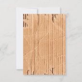 3.5x7 Ontvangstkaart Kartonnen Klep Witte Lint Kaart (Achterkant)