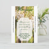 3.5x7 Ontvangstkaart Kristallen Kroonluchter Eiken Kaart (Staand voorkant)