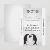 3.5x7 Ontvangstkaart Landelijke Pinguïn Partner vo Kaart (Voorkant / Achterkant)