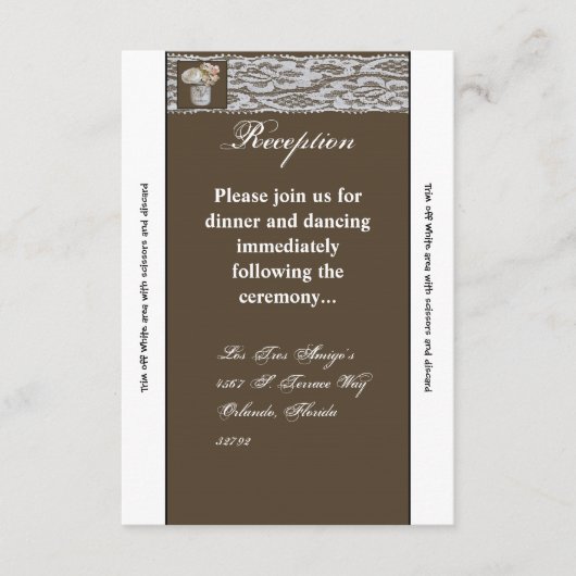 3.5x7 Ontvangstkaart Metselwerkpotten met Rozen Informatiekaartje (Voorkant)