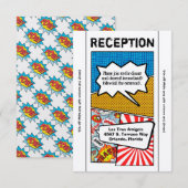 3.5x7 Ontvangstkaart Stripboek Pop Art Koppel Kaart (Voorkant / Achterkant)