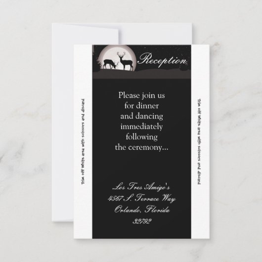 3.5x7 Ontvankaart Hunters Moon Herten Bok Hinde Kaart (Voorkant)