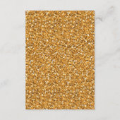 3.5x7 Ontvartingskaart Gouden Glitter Chevron Stre Informatiekaartje (Achterkant)