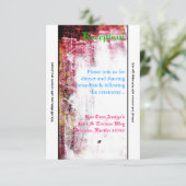 3.5x7 Ontvartingskaart Neon Grunge Kraskaart Kleur Kaart (Staand voorkant)