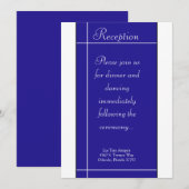 3.5x7 Opvang Kaart blauw en wit (Voorkant / Achterkant)