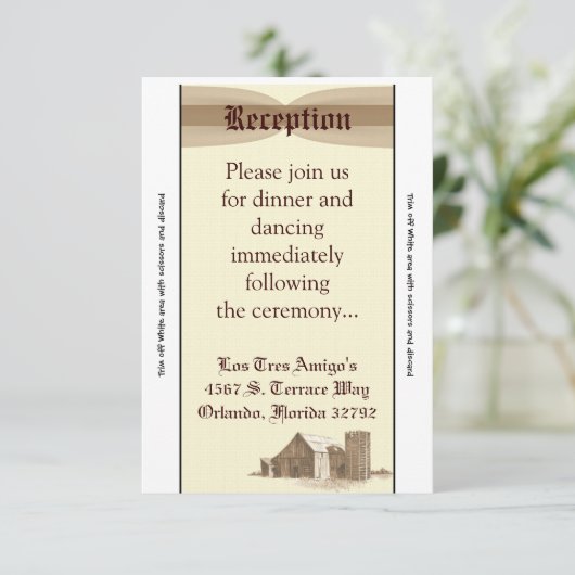 3.5x7 Opvang Kaart  Boerderij landbarrière (Staand voorkant)