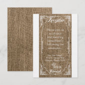 3.5x7 Opvang Kaart Eat Drink moet gehuwd zijn (Voorkant / Achterkant)