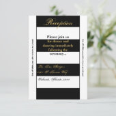 3.5x7 Opvang Kaart Modern Stripe Black White Con (Staand voorkant)