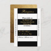 3.5x7 Opvang Kaart Modern Stripe Black White Con (Voorkant / Achterkant)