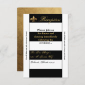 3.5x7 Opvang Kaart Modern Stripe Black White Con (Voorkant / Achterkant)