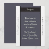 3.5x7 Opvangkaart - Zwarte Stropdas-affaire Kaart (Voorkant / Achterkant)