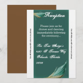 3.5x7 Receptie Kaart Animal Quail Feather Bird (Voorkant / Achterkant)