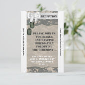 3.5x7 receptie Kaart ARMY ACU Uniform Camo Camoufl (Staand voorkant)