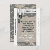 3.5x7 receptie Kaart ARMY ACU Uniform Camo Camoufl (Voorkant / Achterkant)