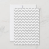 3.5x7 Receptie Kaart Chevron Stripe Geel Geel (Achterkant)