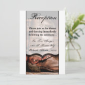 3.5x7 Receptie Kaart Cowboy Laarzen Schuur Hout Ru (Staand voorkant)