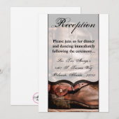 3.5x7 Receptie Kaart Cowboy Laarzen Schuur Hout Ru (Voorkant / Achterkant)