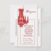 3.5x7 Receptie-Kaart Crystal Chandelier Glitz Glam Kaart (Voorkant)