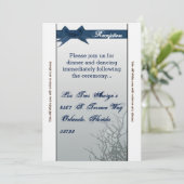 3.5x7 Receptie Kaart Frosted Glass gebarsten spieg (Staand voorkant)