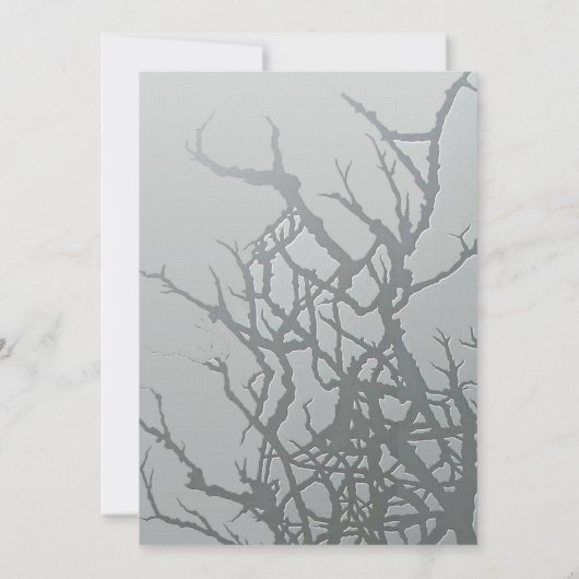 3.5x7 Receptie Kaart Frosted Glass gebarsten spieg (Achterkant)