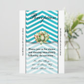 3.5x7 Receptie Kaart GBoho Cacti Cactus Succulent (Staand voorkant)