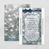 3.5x7 Receptie Kaart Gebarsten Ijs Wintersneeuw Ij (Voorkant / Achterkant)