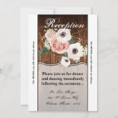 3.5x7 Receptie Kaart Geometrisch Land Schuur Hout (Voorkant)