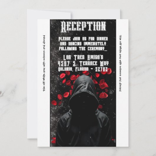 3.5x7 Receptie Kaart Haunting Adeline Zade Meadows (Voorkant)