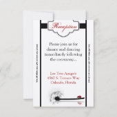 3.5x7 receptie Kaart Lady Bug Dandilion Flower Ins (Voorkant)