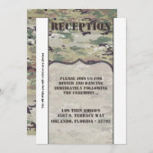 3.5x7 Receptie Kaart Leger Luchtmacht OCP Camo Uni (Voorkant / Achterkant)