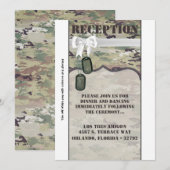 3.5x7 Receptie Kaart Leger Luchtmacht OCP Camo Uni (Voorkant / Achterkant)